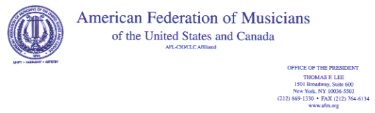American Federation of Musicians of the United States and Canada (AFM)
